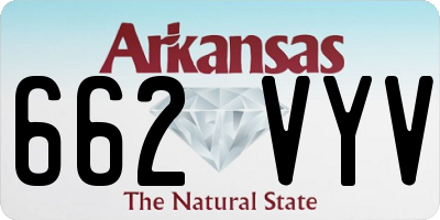AR license plate 662VYV
