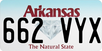 AR license plate 662VYX