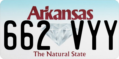 AR license plate 662VYY
