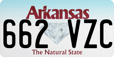 AR license plate 662VZC