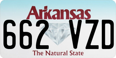 AR license plate 662VZD