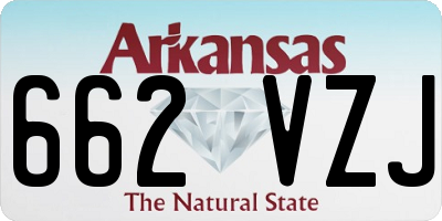 AR license plate 662VZJ