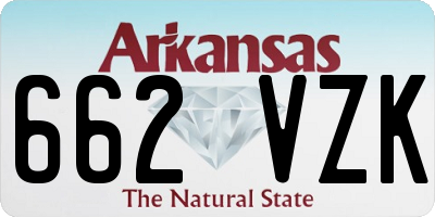 AR license plate 662VZK