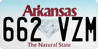 AR license plate 662VZM