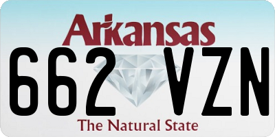AR license plate 662VZN