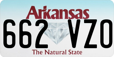 AR license plate 662VZO