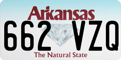 AR license plate 662VZQ