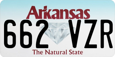 AR license plate 662VZR