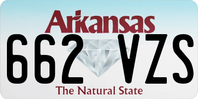 AR license plate 662VZS