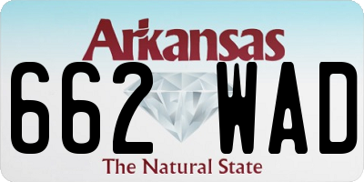 AR license plate 662WAD