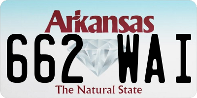 AR license plate 662WAI