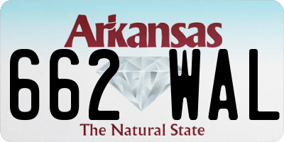 AR license plate 662WAL