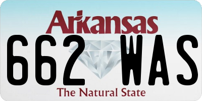 AR license plate 662WAS