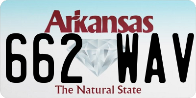 AR license plate 662WAV