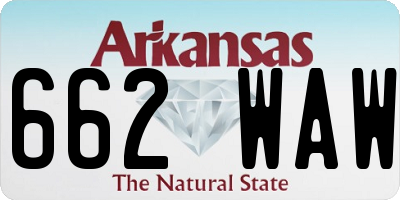 AR license plate 662WAW
