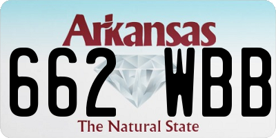 AR license plate 662WBB