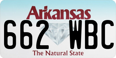 AR license plate 662WBC