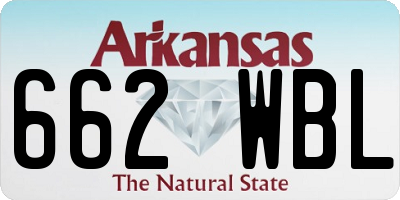 AR license plate 662WBL