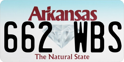AR license plate 662WBS