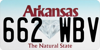 AR license plate 662WBV