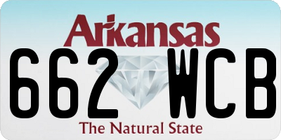 AR license plate 662WCB