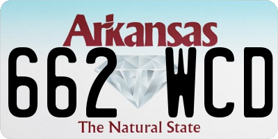 AR license plate 662WCD