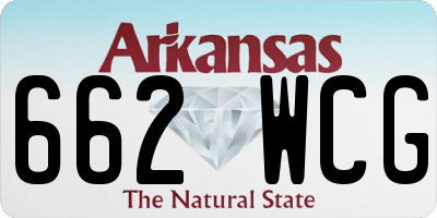 AR license plate 662WCG