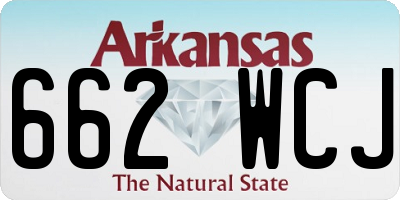 AR license plate 662WCJ