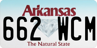 AR license plate 662WCM