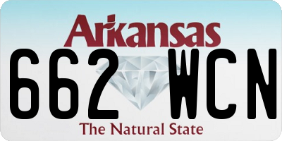 AR license plate 662WCN