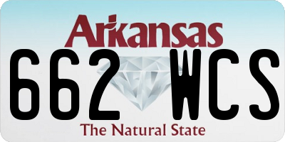 AR license plate 662WCS