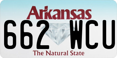 AR license plate 662WCU