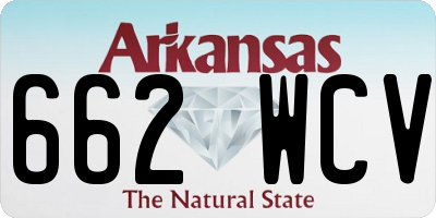 AR license plate 662WCV