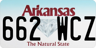AR license plate 662WCZ