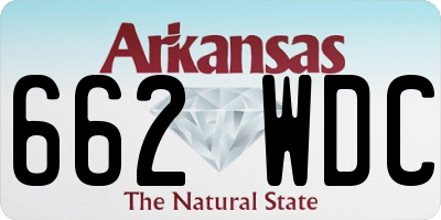 AR license plate 662WDC