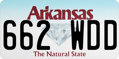 AR license plate 662WDD