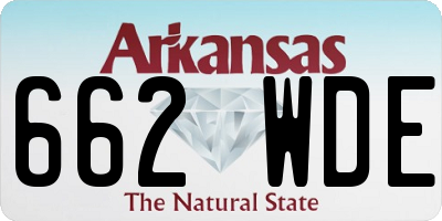 AR license plate 662WDE
