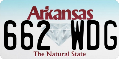 AR license plate 662WDG