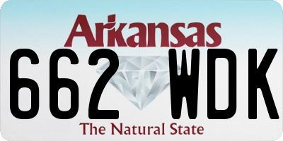 AR license plate 662WDK