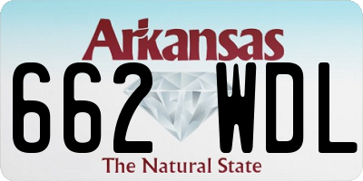 AR license plate 662WDL