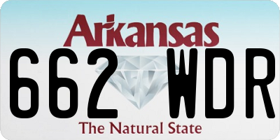 AR license plate 662WDR