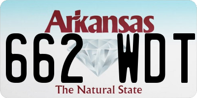 AR license plate 662WDT