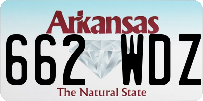 AR license plate 662WDZ