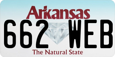 AR license plate 662WEB