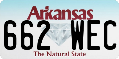 AR license plate 662WEC