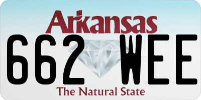 AR license plate 662WEE