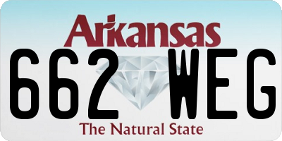 AR license plate 662WEG