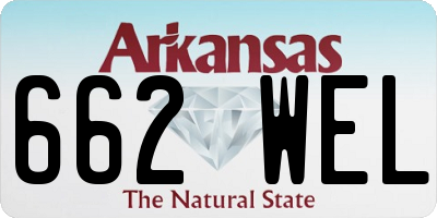 AR license plate 662WEL