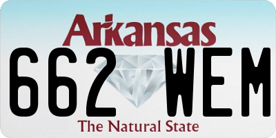 AR license plate 662WEM