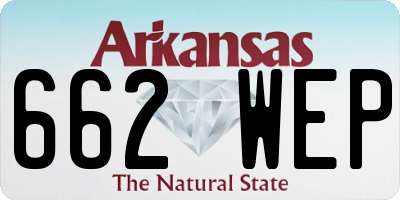 AR license plate 662WEP